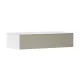 Hansgrohe Xevolos E konzolos fürdőszobai ülőpad 1 fiókkal 1180x550 mm, matt fehér/texturált bronz 54325390