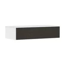   Hansgrohe Xevolos E konzolos fürdőszobai ülőpad 1 fiókkal 1180x550 mm, matt fehér/textil sötétszürke 54325660