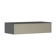   Hansgrohe Xevolos E konzolos fürdőszobai ülőpad 1 fiókkal 1180x550 mm, matt palaszürke/texturált bronz 54327390