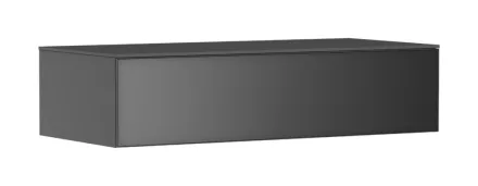 Hansgrohe Xevolos E konzolos fürdőszobai ülőpad 1 fiókkal 1180x550 mm, matt palaszürke/metál palaszürke 54327770