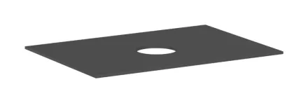 Hansgrohe Xevolos E 780/550 pultlap középkivágással csapfurat nélküli mosdótálhoz, matt palaszürke 54328760
