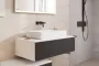 Hansgrohe Xevolos E 980/550 pultlap középkivágással csapfurat nélküli mosdótálhoz, matt fehér 54329700