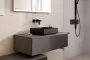 Hansgrohe Xevolos E 980/550 pultlap középkivágással csapfurat nélküli mosdótálhoz, matt palaszürke 54329760