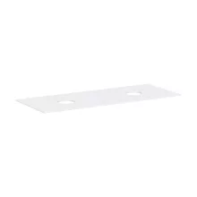   Hansgrohe Xevolos E 1370/550 pultlap dupla kivágással csapfurat nélküli mosdótálakhoz, matt fehér 54332700