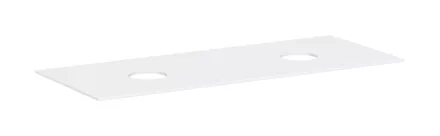Hansgrohe Xevolos E 1370/550 pultlap dupla kivágással csapfurat nélküli mosdótálakhoz, matt fehér 54332700