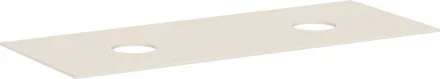 Hansgrohe Xevolos E 1370/550 pultlap dupla kivágással csapfurat nélküli mosdótálakhoz, matt homok 54332780