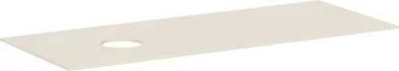 Hansgrohe Xevolos E 1370/550 pultlap bal oldali kivágással csapfurat nélküli mosdótálhoz, matt homok 54333780