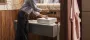 Hansgrohe Xevolos E 1370/550 pultlap jobb oldali kivágással csapfurat nélküli mosdótálhoz, matt homok 54334780