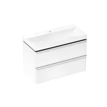   Hansgrohe Xelu Q 980/475 2 fiókos mosdószekrény mosdóval, króm fogantyú/magasfényű fehér 54383000