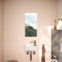 Hansgrohe Xarita Lite Q Tükör vízszintes irányú LED világítással 36x70 cm fali kapcsolóhoz, matt fehér 54955700