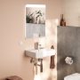 Hansgrohe Xarita Lite Q Tükör vízszintes irányú LED világítássa 50x70 fali kapcsolóhoz, matt fehér 54956700