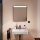 Hansgrohe Xarita Lite Q Tükör vízszintes irányú LED világítással 60x70 fali kapcsolóhoz, matt fekete 54957670