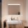 Hansgrohe Xarita Lite Q Tükör vízszintes irányú LED világítással 80x70 fali kapcsolóhoz, matt fehér 54958700