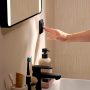 Hansgrohe Xarita Lite Q Tükör függőleges irányú LED világítással 60x70 fali kapcsolóhoz, matt fekete 54962670