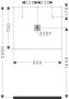 Hansgrohe Xarita Lite Q Tükör függőleges irányú LED világítással 80x70 fali kapcsolóhoz, matt fehér 54963700