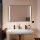 Hansgrohe Xarita Lite Q Tükör függőleges irányú LED világítással 100x70 fali kapcsolóhoz, matt fekete 54964670