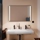 Hansgrohe Xarita Lite Q Tükör függőleges irányú LED világítással 100x70 fali kapcsolóhoz, matt fekete 54964670