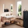 Hansgrohe Xarita Lite Q Tükör függőleges irányú LED világítással 100x70 fali kapcsolóhoz, matt fehér 54964700