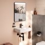 Hansgrohe Xarita Lite Q Tükör vízszintes irányú LED világítással 50x70 IR szenzorral, matt fekete 54969670