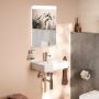 Hansgrohe Xarita Lite Q Tükör vízszintes irányú LED világítással 50x70 IR szenzorral, matt fehér 54969700