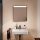 Hansgrohe Xarita Lite Q Tükör vízszintes irányú LED világítással 60x70 IR szenzorral, matt fekete 54970670