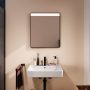 Hansgrohe Xarita Lite Q Tükör vízszintes irányú LED világítással 60x70 IR szenzorral, matt fekete 54970670