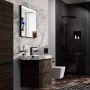 Hansgrohe Xarita Lite Q Tükör vízszintes irányú LED világítással 60x70 IR szenzorral, matt fekete 54970670