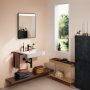 Hansgrohe Xarita Lite Q Tükör vízszintes irányú LED világítással 60x70 IR szenzorral, matt fekete 54970670