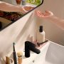 Hansgrohe Xarita Lite Q Tükör vízszintes irányú LED világítással 60x70 IR szenzorral, matt fekete 54970670
