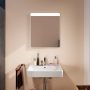 Hansgrohe Xarita Lite Q Tükör vízszintes irányú LED világítással 60x70 IR szenzorral, matt fehér 54970700