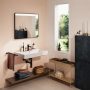 Hansgrohe Xarita Lite Q Tükör vízszintes irányú LED világítással 80x70 IR szenzorral, matt fekete 54971670