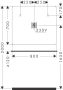 Hansgrohe Xarita Lite Q Tükör vízszintes irányú LED világítással 80x70 IR szenzorral, matt fekete 54971670