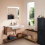 Hansgrohe Xarita Lite Q Tükör vízszintes irányú LED világítással 80x70 IR szenzorral, matt fehér 54971700