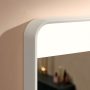 Hansgrohe Xarita Lite Q Tükör vízszintes irányú LED világítással 80x70 IR szenzorral, matt fehér 54971700