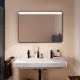 Hansgrohe Xarita Lite Q Tükör vízszintes irányú LED világítással 100x70 IR szenzorral, matt fekete 54972670