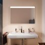 Hansgrohe Xarita Lite Q Tükör vízszintes irányú LED világítással 100x70 IR szenzorral, matt fehér 54972700