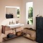 Hansgrohe Xarita Lite Q Tükör vízszintes irányú LED világítással 100x70 IR szenzorral, matt fehér 54972700
