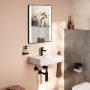 Hansgrohe Xarita Lite Q Tükör függőleges irányú LED világítással 50x70 IR szenzorral, matt fekete 54974670