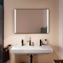 Hansgrohe Xarita Lite Q Tükör függőleges irányú LED világítással 100x70 IR szenzorral, matt fekete 54977670