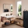 Hansgrohe Xarita Lite Q Tükör függőleges irányú LED világítással 100x70 IR szenzorral, matt fekete 54977670
