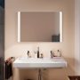 Hansgrohe Xarita Lite Q Tükör függőleges irányú LED világítással 100x70 IR szenzorral, matt fehér 54977700