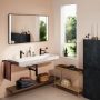 Hansgrohe Xarita Lite Q Tükör függőleges irányú LED világítással 120x70 IR szenzorral, matt fekete 54978670