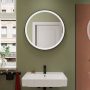 Hansgrohe Xarita Lite S 70 köríves tükör LED világítással IR szenzorral, matt fekete 54979670