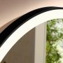 Hansgrohe Xarita Lite S 90 köríves tükör LED világítással IR szenzorral, matt fekete 54980670