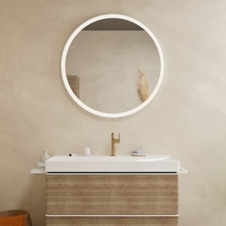 Hansgrohe Xarita Lite S 90 köríves tükör LED világítással IR szenzorral, matt fehér 54980700