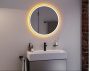 Hansgrohe Xarita S kerek fali tükör 70x70 cm tükörfűtéssel és szabályozható LED világítással, matt fehér 54982700