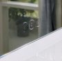Hansgrohe Xarita E szögletes fali tükör 160x70 cm kapacitív érintésérzékelővel és LED világítással, matt fehér 54983700
