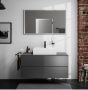 Hansgrohe Xarita E szögletes fali tükör 120x70 cm kapacitív érintésérzékelővel és LED világítással, matt fehér 54985700