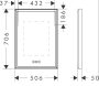 Hansgrohe Xarita E szögletes fali tükör 50x70 cm kapacitív érintésérzékelővel és LED világítással, matt fehér 54989700