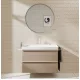 Hansgrohe Xarita S kerek fali tükör 90x90 cm infravörös érzékelővel és LED világítással, matt fehér 54990700